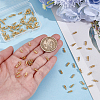 100Pcs Brass Cord Ends KK-ME0004-93-3