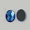 Electroplate Glass Cabochons GGLA-R007-14x10mm-04-1