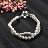 Infinity Shape Shell Pearl Beaded Bracelets BJEW-TA00446-2