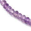 Natural Amethyst Beaded Bracelets BJEW-JB06384-02-4