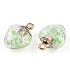 Glow in the Dark Luminous Glass Pendants GLAA-YWC0001-01E-3