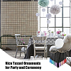Woolen Yarn Boho Tassel Wall Hanging Ornaments HJEW-WH0071-02-7