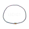 Ion Plating(IP) 304 Stainless Steel Ball Chain Necklaces for Women NJEW-G135-01D-RC-1