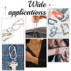 6Pcs Alloy Screw Carabiner Lock Charms FIND-UN0003-31P-6