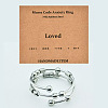 304 Stainless Steel Rotating Cuff Rings FS-WG14209-06-1