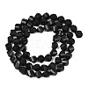 Natural Shungite Beads Strands G-P611-C35-01-3