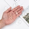 Transparent Teardrop Glass Cabochons GGLA-R024-30x20-7