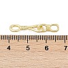 Brass Fold Over Clasps KK-Z094-02G-3