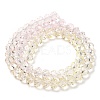 Transparent Painted Glass Beads Strands DGLA-A034-T8mm-A25-5