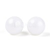 Rubberized Style Rainbow Opaque Acrylic Beads MACR-T010-10mm-08-01-3