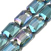 Electroplated Glass Beads EGLA-H002-A-14-1