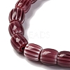 Handmade Lampwork Chevron Beads Strands LAMP-K041-01B-02-4
