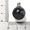 Synthetic Blue Goldstone Perfume Bottle Pendants G-K338-22P-10-3