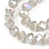 Electroplate Glass Beads Strands EGLA-A034-J6mm-B09-3