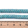 AB Color Plated Opaque Glass Beads Strands GLAA-T026-3x6mm-P08-4
