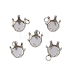 304 Stainless Steel Pendant Rhinestone Claw Charms Settings STAS-B121-01B-P-1