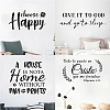 PVC Quotes Wall Sticker DIY-WH0200-081-6