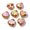 UV Plating Rainbow Iridescent Acrylic Beads OACR-P010-03B-2