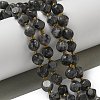 Natural Larvikite Beads Strands G-K387-A02-02-1