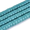 Opaque Solid Color Glass Beads Strands GLAA-N026-3x6mm-16-1