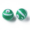 Opaque Striped Acrylic Beads MACR-S373-27C-07-1