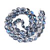 Electroplate Glass Beads Strands EGLA-T021-10G-2
