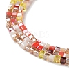 Gradient Color Electroplate Glass Bead Strands X-GLAA-E042-05-B01-4