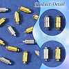 10 Bags Brass Magnetic Clasps with Loops KK-FS0002-02P-3