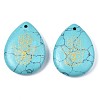 Synthetic Turquoise Pendants G-T122-73H-2