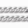 Tarnish Resistant 304 Stainless Steel Cuban Link Chains CHS-H009-33P-1