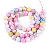 Anti-Tarnish Electroplate Glass Beads Strands EGLA-T021-8mm-15-14-2