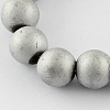 Non-magnetic Synthetic Hematite Beads Strands G-Q933-6mm-03-2