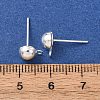 Brass Stud Earring Findings LS-KK-G604-01S-03-3