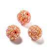 Acrylic Rhinestone Ball Beads OACR-A035-01H-1