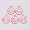 Alloy Enamel Pendants ENAM-S124-01B-09D-2
