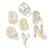 UV Plating Rainbow Iridescent Acrylic Beads OACR-C012-02I-1-2
