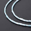 Glass Silk Stain Style Beads Strands GLAA-N047-001B-01-4