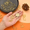 16Pcs 8 Style Halloween Theme Alloy Open Back Bezel Pendants PALLOY-CJ0002-14-4