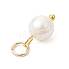 Natural Cultured Freshwater Pearl Two Sides Polished Charms PALLOY-JF04036-01-5