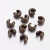 Brass Crimp Beads Covers X-KK-H289-NFAB-NF-1