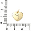 Brass Micro Pave Clear Cubic Zirconia Pendants KK-D229-01G-16-3
