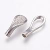 304 Stainless Steel Magnetic Clasps with Glue-in Ends STAS-L189-09P-4