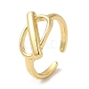 Brass Open Cuff Rings RJEW-Q778-15G-1