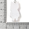 Opaque Resin Cat Pendants RESI-S399-07B-3