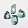 Mixed Shape Natural Agate Pendants G-L418-34-1