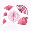 Colorful Wheel Tissue Paper Fan Craft DIY-WH0097-04E-1