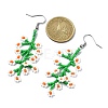 Handmade Seed Dangle Earrings EJEW-MZ00229-02-3