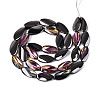 Electroplate Transparent Glass Beads Strands EGLA-N055-02J-2