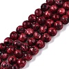 Dyed Natural White Jade Beads Strands G-T140-4mm-B07-1