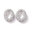 925 Sterling Silver Micro Pave Cubic Zirconia Beads STER-Z005-15P-O-1